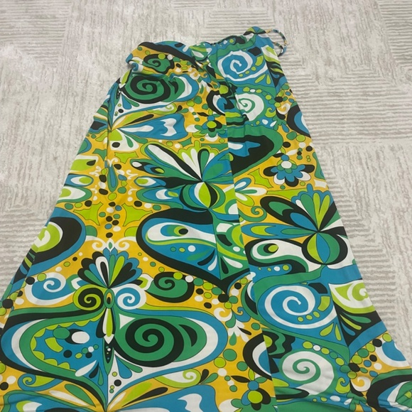 Zara Colorful midi skirt with split - Picture 2 of 7